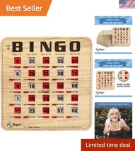 25-Pack Reusable Bingo Cards with Sliding Windows - Woodgrain, Durable D... - $58.50