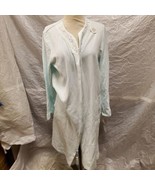 NWT Miss Elaine Women&#39;s Blue Cotton Nightgown, Size M - £50.48 GBP