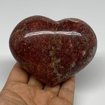 0.84 lbs, 3&quot;x3.8&quot;x1.6&quot;, Red Jasper Heart Polished Healing Home Decor, B3... - £59.81 GBP