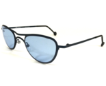 Vintage la Eyeworks Sunglasses SLAM 554 Blue Round Frames with blue Lenses - $60.66
