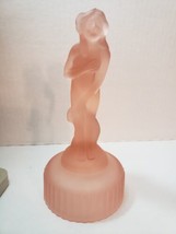 Mirror Images by Imperial Venus Rising Flower Figurine in Frosted Pink 1981 - £33.27 GBP