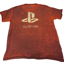 Playstation Logo Japan T Shirt Short Sleeve Pink Men’s Size 2XL - $11.29