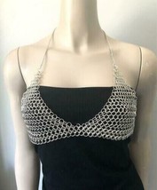 Medieval Chain Mail For Swim Wear Antique Sexy Body Bra Collectibles X-mas Gift - £32.35 GBP