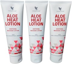 Forever Aloe Heat Lotion Soothing Warm Massage Nourish Skin 4 FL OZ (118... - £35.59 GBP