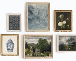 Six Vintage Flower Wall Art Prints - French Botanical Art Prints, Vintage - $35.94