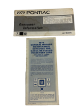 1979 Pontiac Firebird Grand Prix Manual and Maintenance Schedule Pamphlets - $10.14