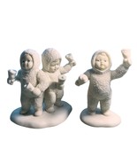 Dept 56 Snowbabies LETS ALL CHIME IN 2pcs 68454 1993-95 Christmas Vintage - $28.67 CAD