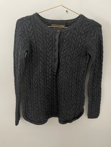 Soft Surrounding Noir Sweater Women XS Black Crew Neck Long Sleeve Very ... - $14.24