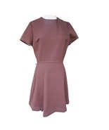 Vintage 1970s Minimalist Brown Shift Dress Size Medium - £27.25 GBP