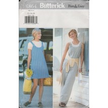 Butterick 4864 Loose Jumper and Jumpsuit Pattern 1990s Misses&#39; Sz 12 14 16 Uncut - £9.45 GBP