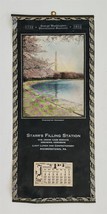 1932 antique WALL CALENDAR rohrerstown pa STARR&#39;S FILLING STATION gas se... - £70.56 GBP