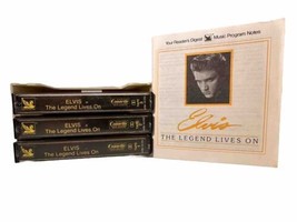 Elvis Presley Elvis The Legend Lives On 3 Cassette Tape Set Readers Digest Used - £7.68 GBP