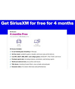 SiriusXM CAR + APP 4 Months (New Subscribers Only) All Access Trial - $183.80 MXN