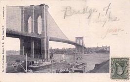 New York City East River Bridge~J Koehler #52 Postcard 1905 Pm Timber Cote Vue - £6.98 GBP