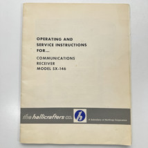 Hallicrafters Operating and Service Instructions Communications Receiver... - $14.84