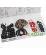 125PC WASHER RUBBER ASSORTMENT O-RING HOSE GASKET FLAT AUTO GROMET SET KIT - £7.48 GBP