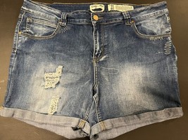 Indigo Rein Short Dark Wash Distressed Size 20 Jean Shorts - $16.75
