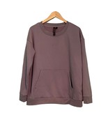 Mondetta Soft Fleece Sweatshirt Womens XL Kangaroo Pocket Crewneck Pale ... - $277.19 MXN