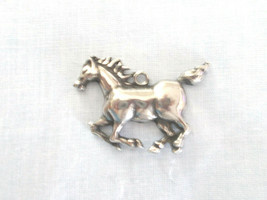 Horse Full Body Running Silver American Pewter Wildlife Pendant Adj Necklace - £6.68 GBP