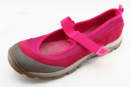 Lands' End Youth Girls Shoes Size 5 M Pink Mary Jane Fabric - $21.56