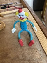 Russ Bendable Circus Clown Figurine Vintage Bendy PVC Toy 6” - £4.71 GBP