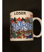 Las Vegas Nevada Lucky Gamble Souvenir Coffee Mug Custom Name “Loser” - $14.31