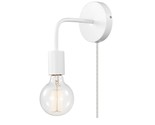 1-Light Plug-In Or Hardwire Wall Sconce, Matte White, 6Ft Clear Cord, In... - £22.67 GBP