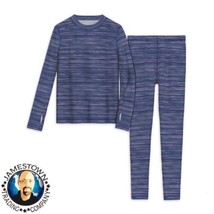New Athletic Works Girls Youth Performance Thermal Underwear Set Navy 2X... - $9.99