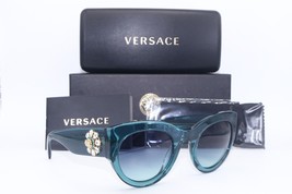 New Versace Mod. 4353-B-M 5316/4S Turquoise Gold Authentic Sunglasses 51-26 - $184.66