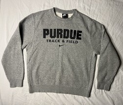 Nike Purdue Boilermakers Track &amp; Field Sweatshirt Men’s Medium Gray Crew... - $25.00