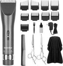 Sminiker Cordless Barber Shavers Professional Hair Clippers, And 9 Comb Guides. - £33.17 GBP