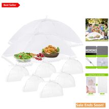 Durable Nylon Mesh Food Covers – 8 Pack (2 Jumbo, 6 Large) for All Occas... - $54.40