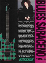 Blues Saraceno Yamaha RGZ 820R Custom Plaid Guitar 1993 ad 8 x 11 advertisement - £3.31 GBP