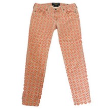 Lucky Brand Charlie Capri Cropped Jeans Orange Brown Denim Women Size 6/28 - £13.23 GBP