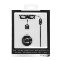 Ouch! Urethral Sounding Remote-Controlled Silicone Rechargeable Vibrating Plug B - £47.92 GBP