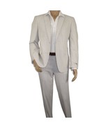 Men Seersucker Suit By Adolfo Stripe Casual Dressy Summer Suit 2 Button ... - €127,85 EUR+