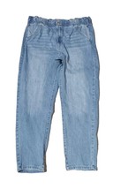 Sol Women&#39;s Denim Hight Rise Mom Jeans Pants  Elastic Waist Light Wash 17/33 W - £17.93 GBP