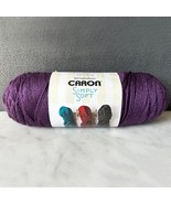 Caron Simply Soft Aran Worsted Acrylic Yarn - 1 Skein Color Plum Perfect... - $7.59