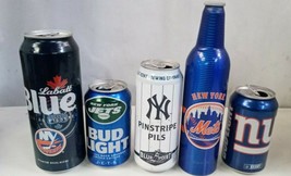 Ny Yankees,Jets Budweiser Giants Bud, Islanders La Batt Beer Cans - £31.65 GBP