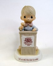 Precious Moments 1982 Collectors Club Let Us Call The Club To Order E-03... - $9.50