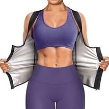 Women's Lightweight Sauna Suit with Zipper - Effective Waist Trainer Vest - $34.60