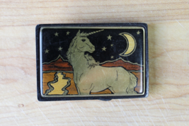 Solid brass &amp; wood inlay belt buckles Unicorn / Pegasus- NEW - £13.28 GBP