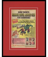 1980 Presto Magix Spider-Man Hulk Trix Framed 11x14 ORIGINAL Advertisement  - £31.00 GBP