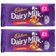 Cadbury Dairy Milk Fruit &amp; Nut Chopped, 100 gm X 2 pack (Free shipping world) - £17.54 GBP