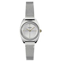 Timex Milano Petite Quartz Movement Silver Dial Ladies Watch TW2T37700 - £128.59 GBP