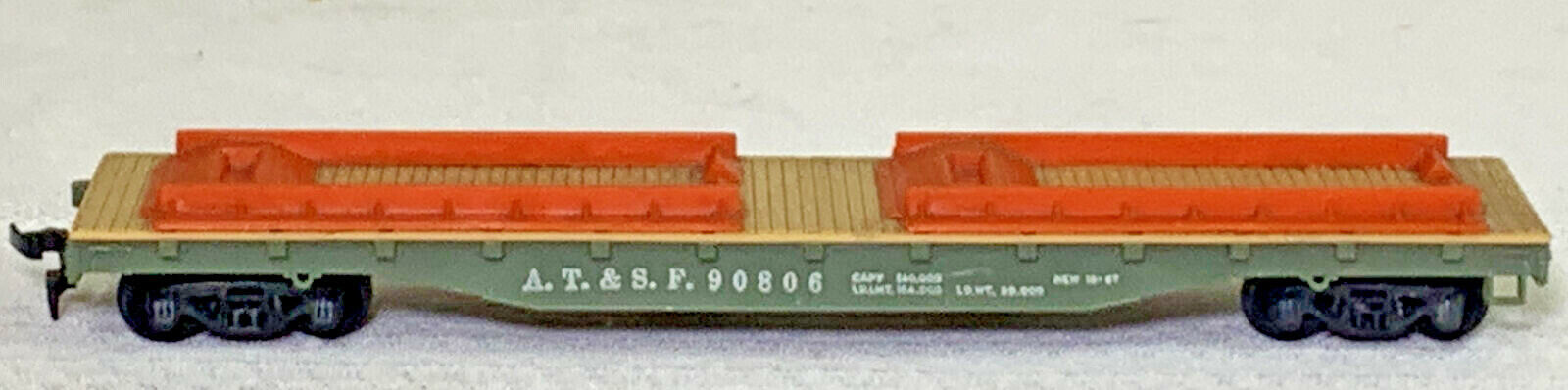 Tyco AT&amp; SF Flat Load Car - $11.76