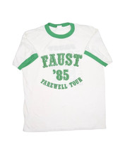 Vintage 1985 Faust Farewell Tour T Shirt Mens XL Ringer Chad Anvil Ringer Band - $144.01