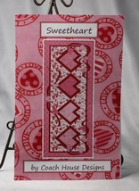 Coach House Designs Quilting Pattern 2013 Sweetheart Table Runner 56&quot; x 20&quot; - £6.04 GBP