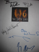 The Sixth Sense Signed Film Movie Screenplay Script Autographs X6  Bruce Willis  - £15.97 GBP