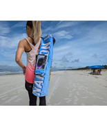 Recycled Yoga Bag Unisex Blue Upcycled Yoga Mat Bag Ecofriendly Yoga Pil... - $0.00
